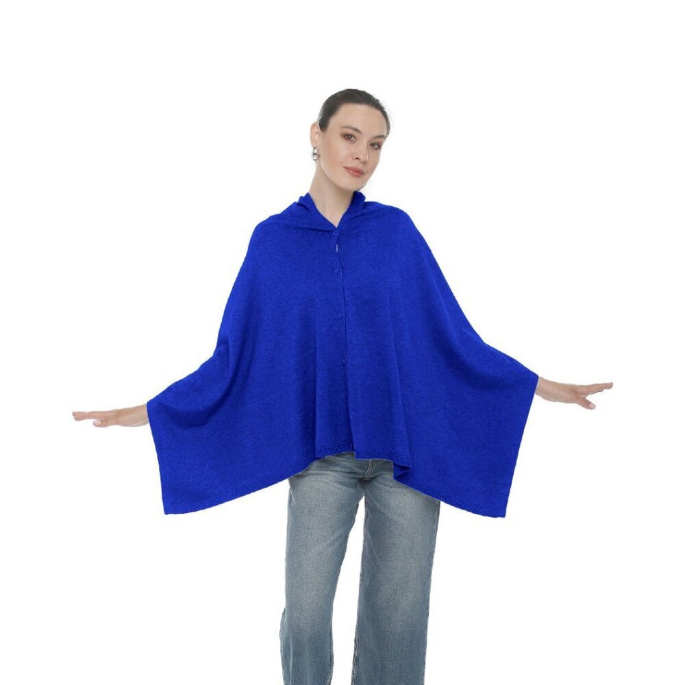 Soft Acrylic Poncho Shawl Wrap Sweater Cape for Women